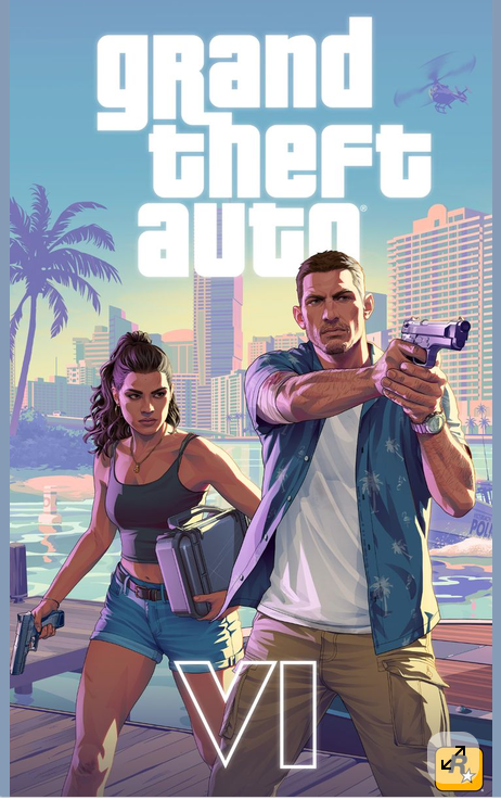 GTA 6 cover art — Jason and Lucia